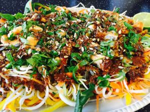 Oriental Chicken Salad with Nutty Dressing Laura of London Laura Nana